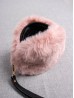 Circle Plush Purse W/ Strap